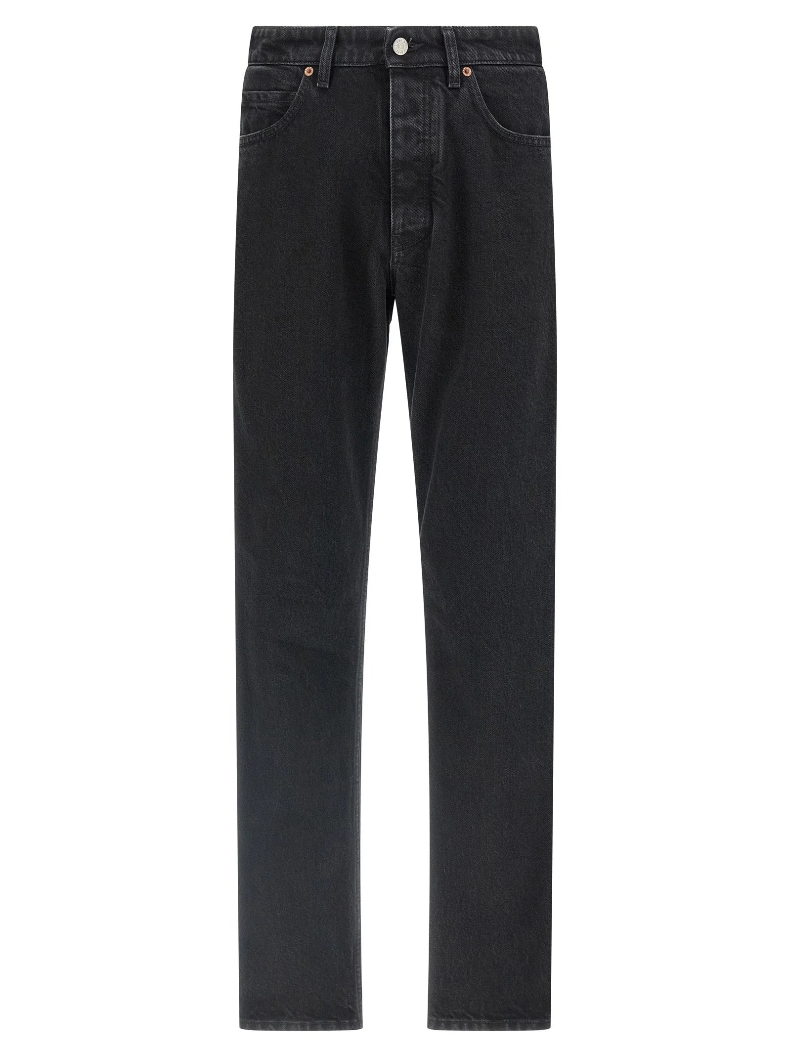 MM6 Maison Margiela Black Cotton Tapered Jeans - W34