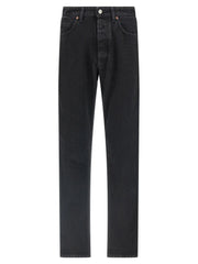 MM6 Maison Margiela Black Cotton Tapered Jeans - W34