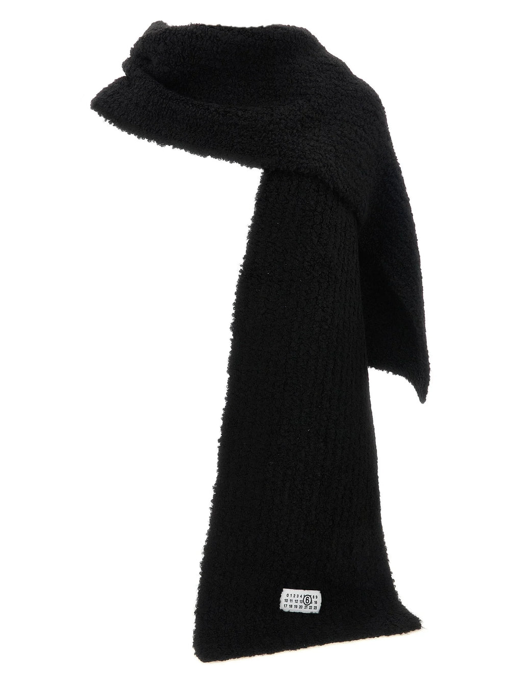 MM6 Maison Margiela Black Marabou Scarf
