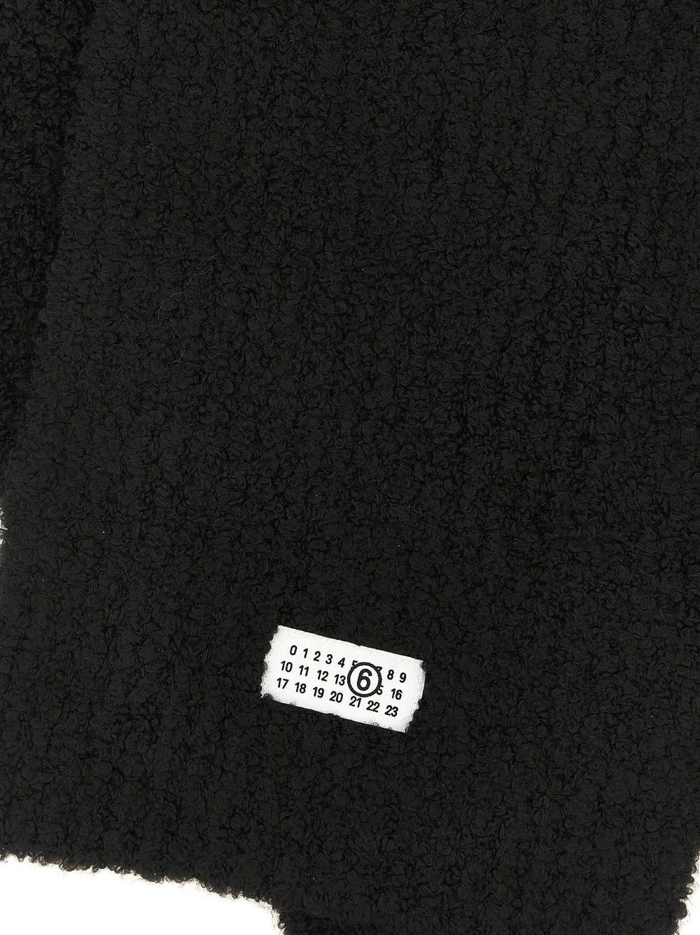 MM6 Maison Margiela Black Marabou Scarf