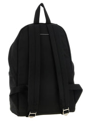 MM6 Maison Margiela Black Polyamide Backpack