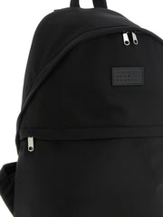 MM6 Maison Margiela Black Polyamide Backpack