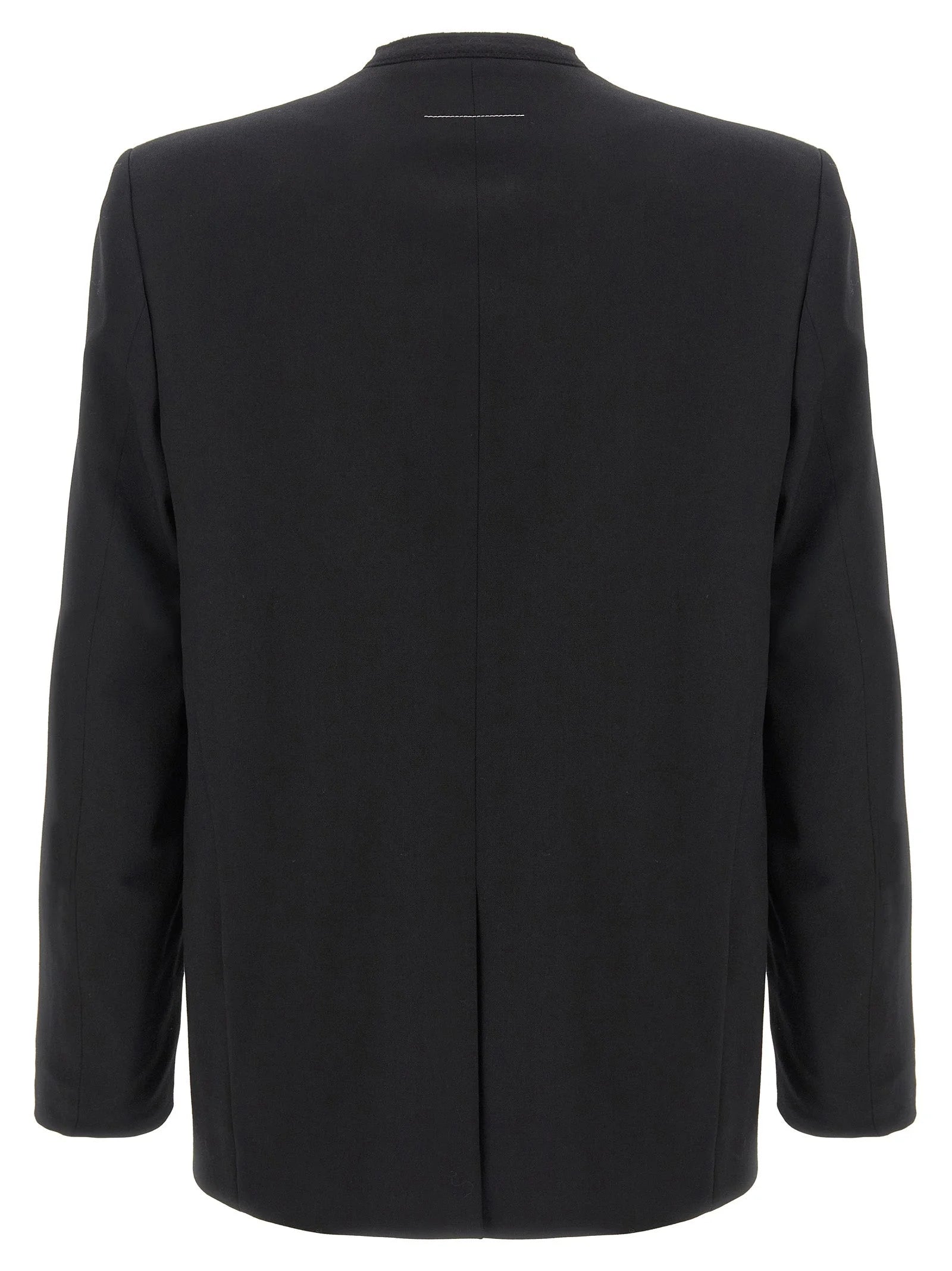 MM6 Maison Margiela Black Polyester Blazer