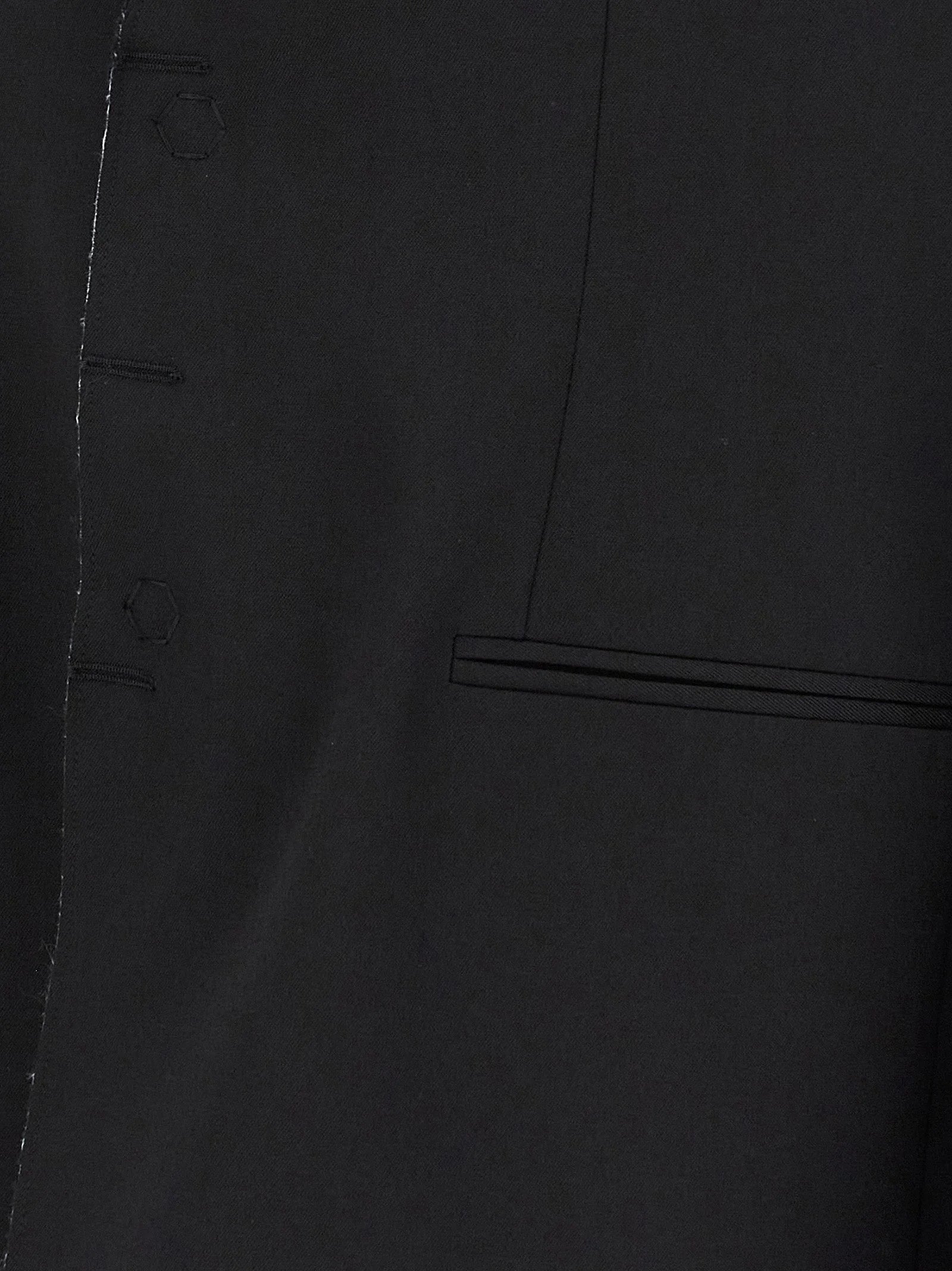 MM6 Maison Margiela Black Polyester Blazer