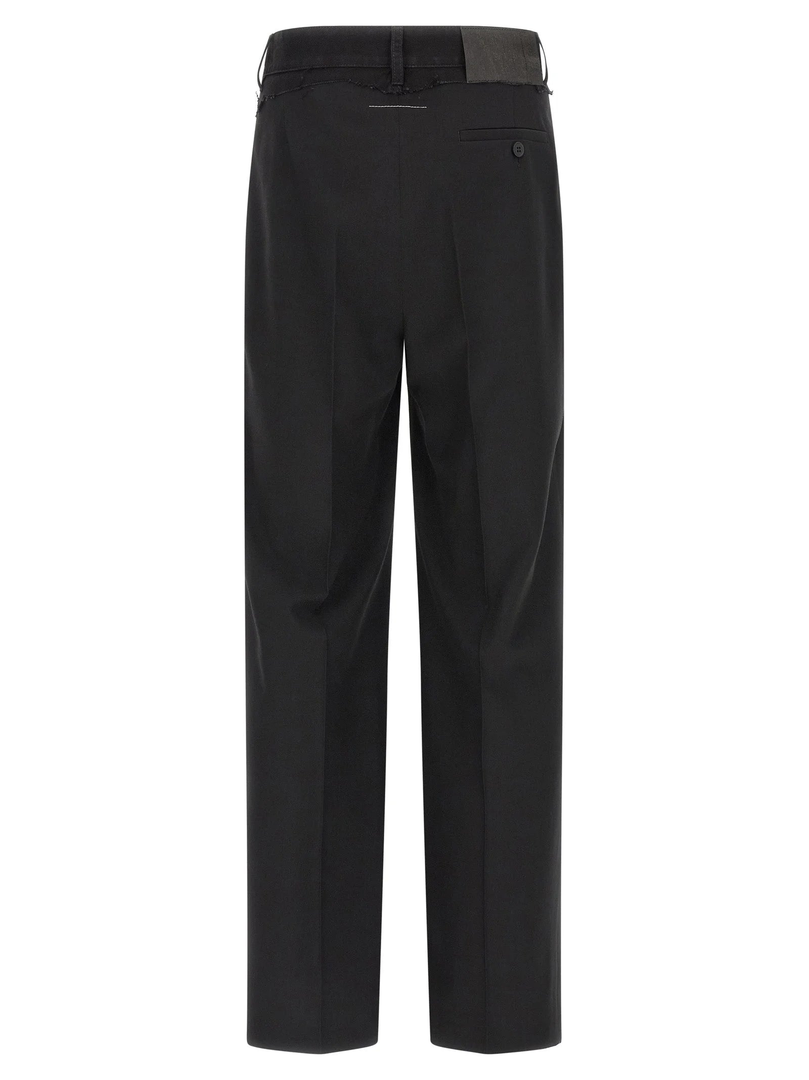 MM6 Maison Margiela Black Polyester Casual Pants - IT50 | L