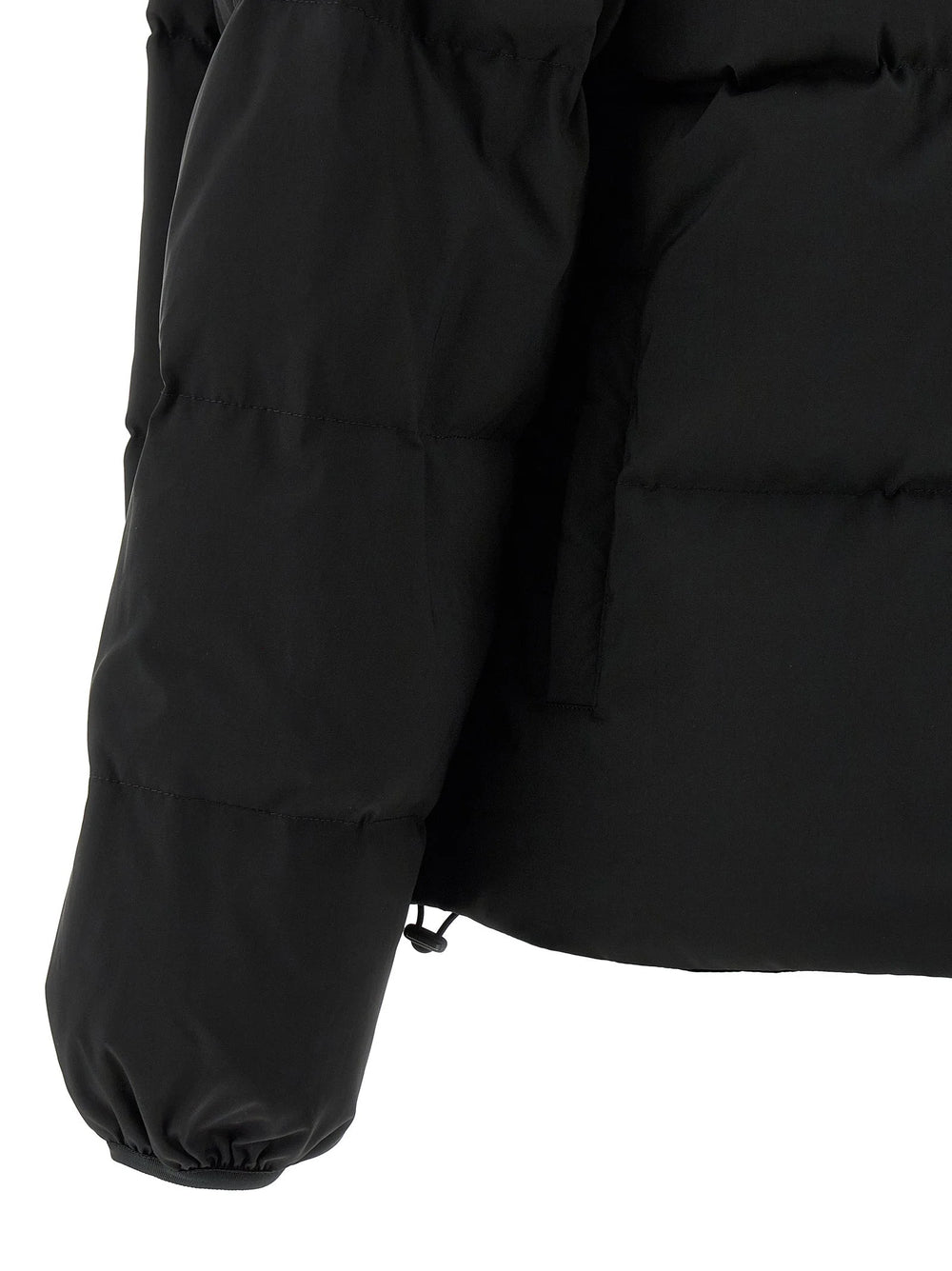 MM6 Maison Margiela Black Polyester Full-Length Jacket