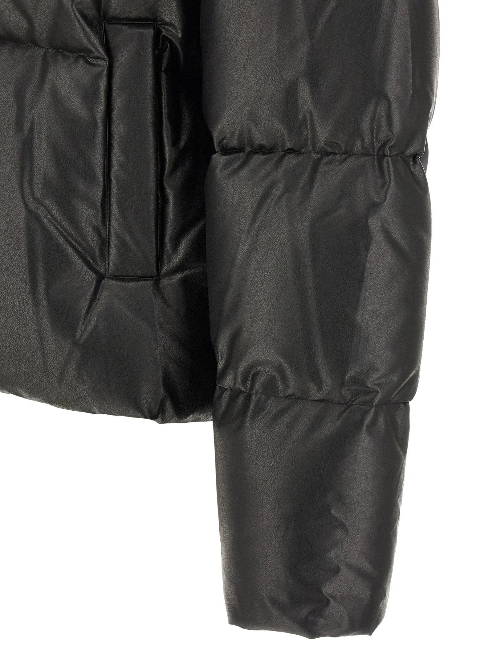 MM6 Maison Margiela Black Polyester Full-Length Jacket - 48 | M
