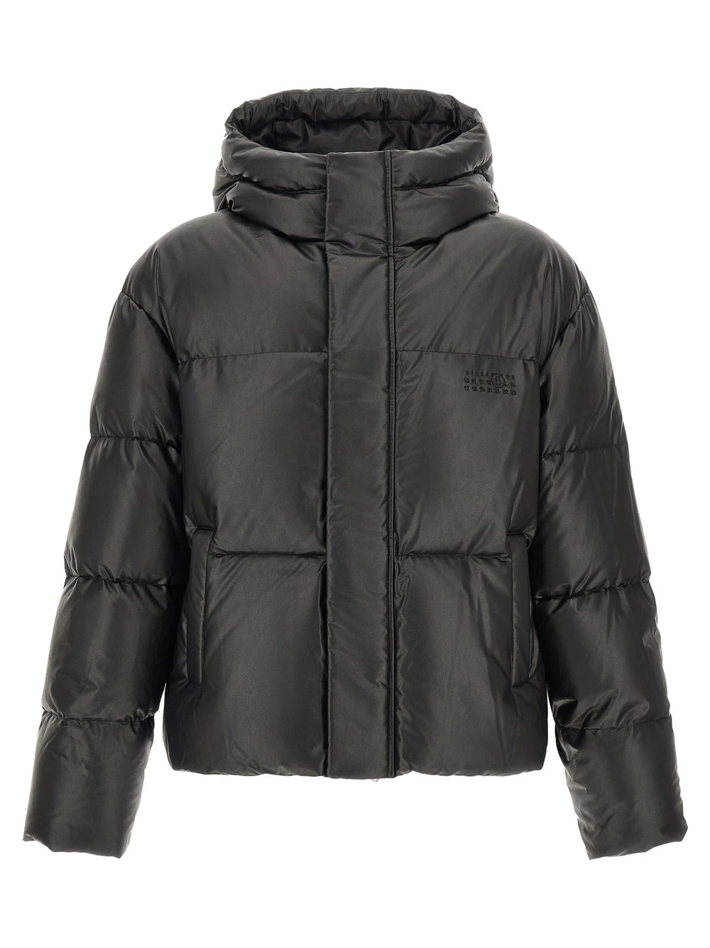 MM6 Maison Margiela Black Polyester Full-Length Jacket - 48 | M