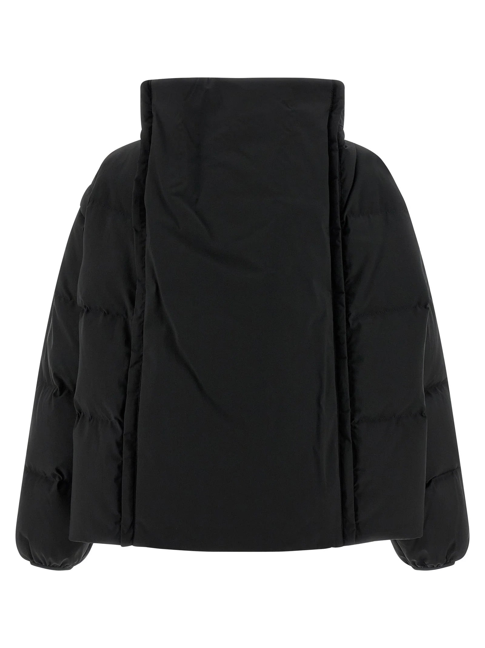 MM6 Maison Margiela Black Polyester Full-Length Jacket