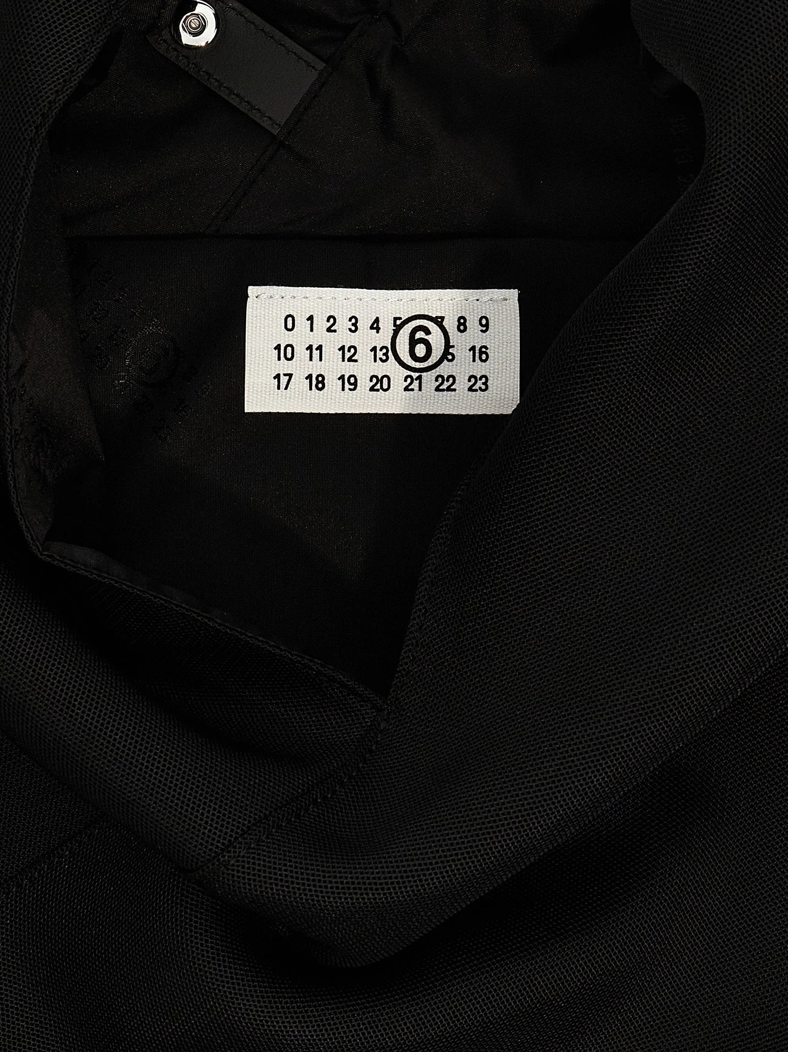 MM6 Maison Margiela černá polyesterová kabelka přes rameno
