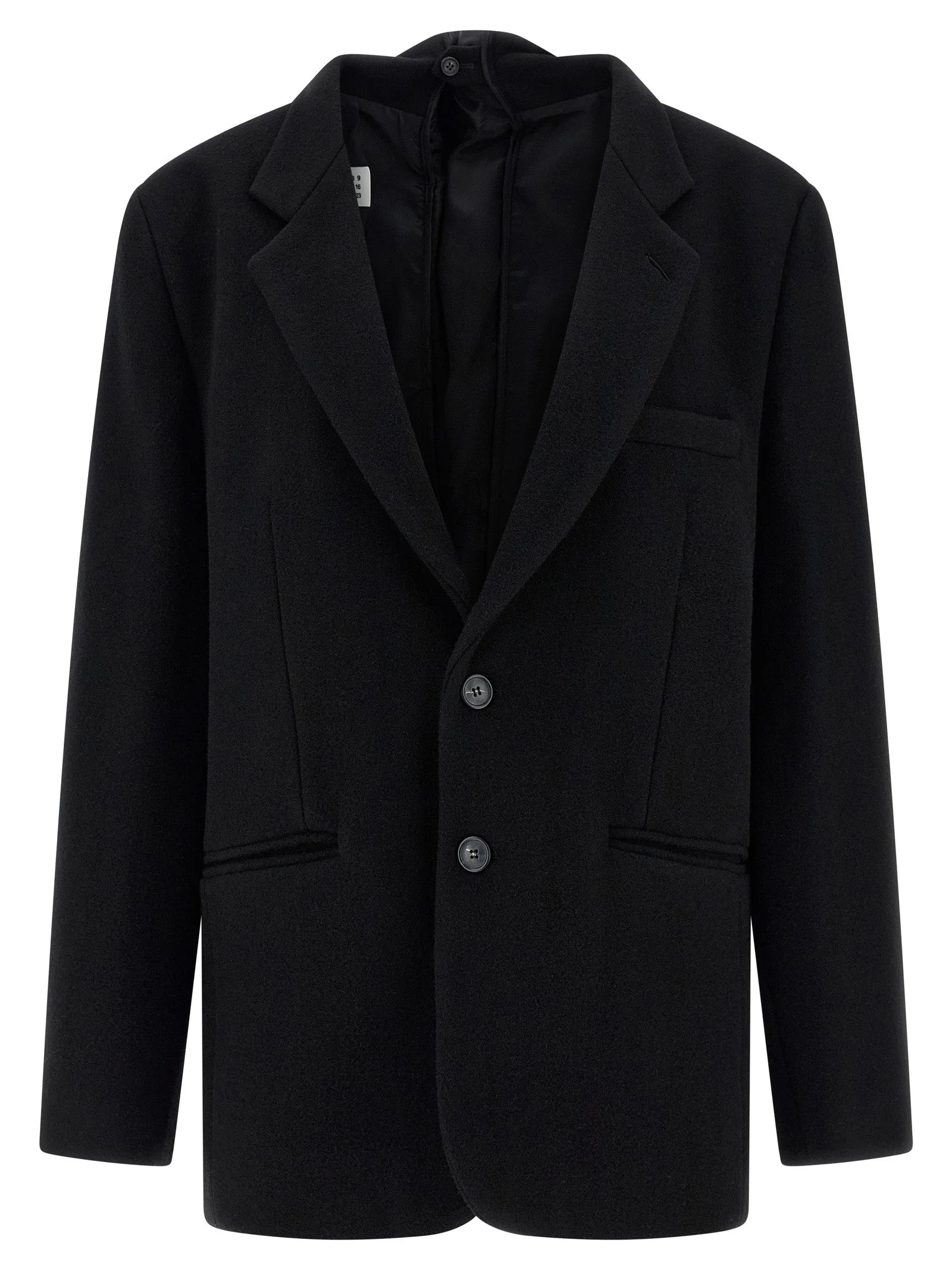 MM6 Maison Margiela Black Virgin Wool Blazer