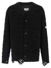 MM6 Maison Margiela Black Virgin Wool Cardigan - M
