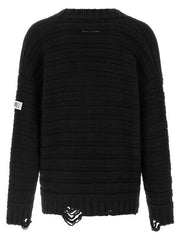 MM6 Maison Margiela Black Virgin Wool Cardigan - M