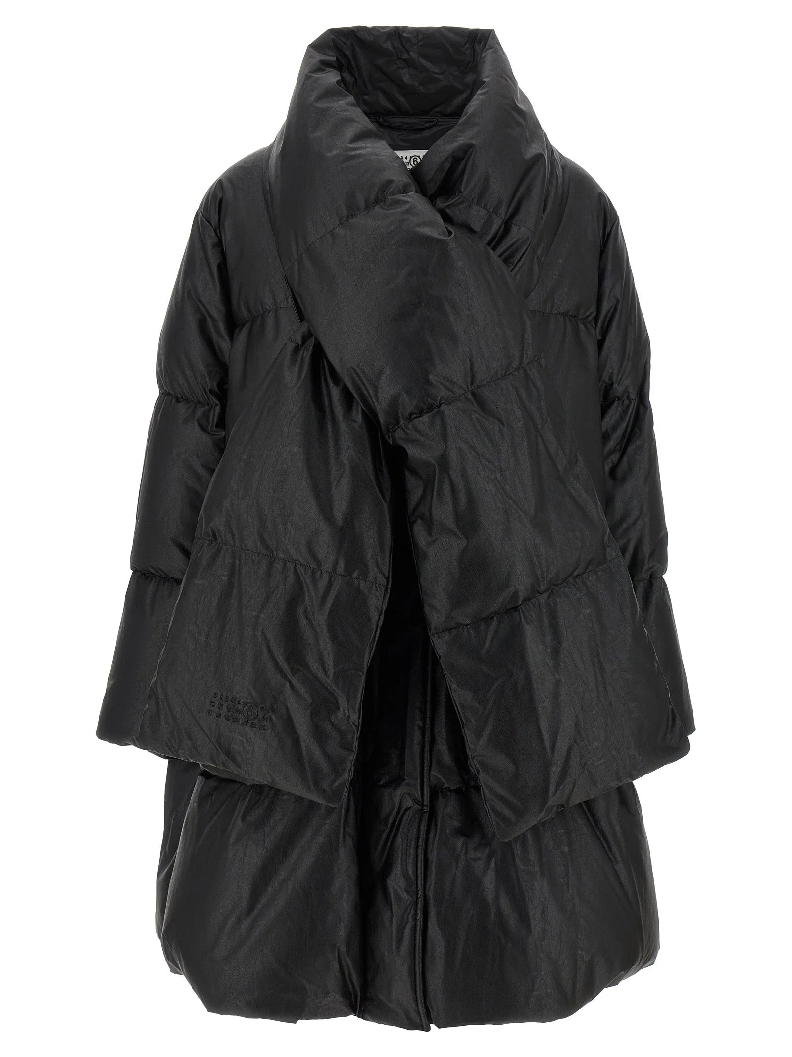 MM6 Maison Margiela Black Viscose Coat - S