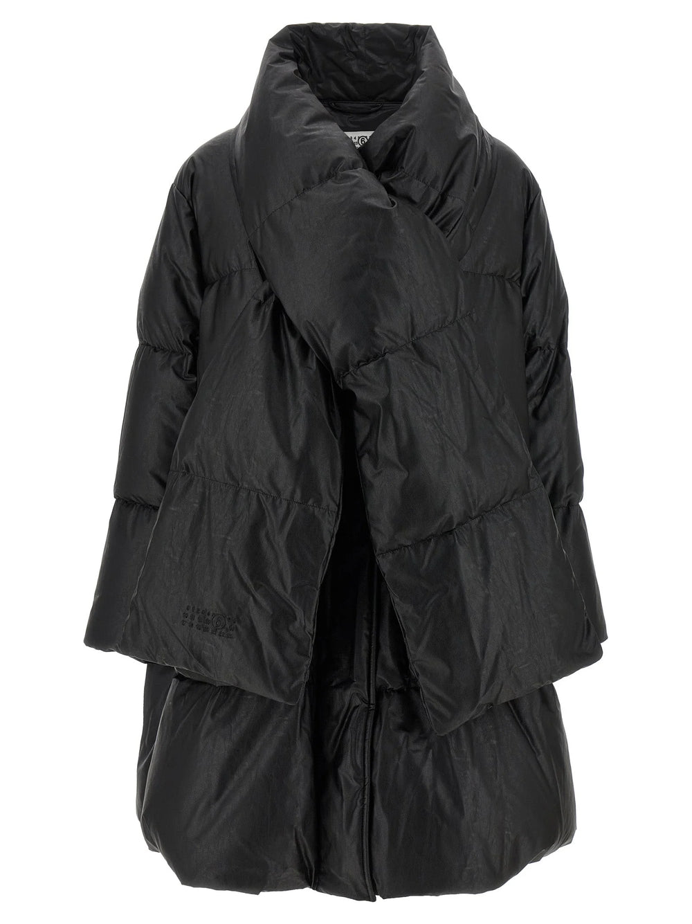 MM6 Maison Margiela Black Viscose Coat - S