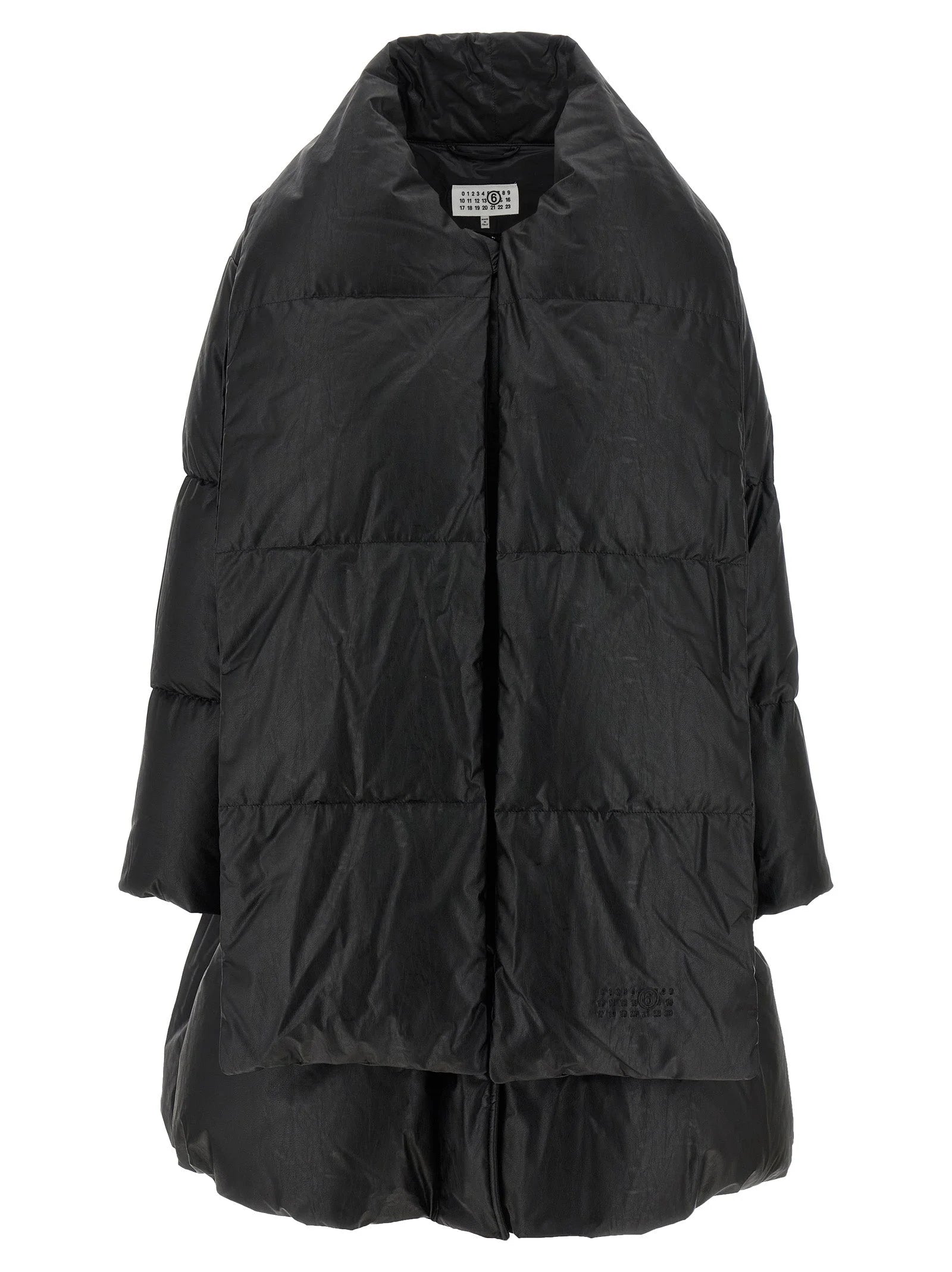 MM6 Maison Margiela Black Viscose Coat - S