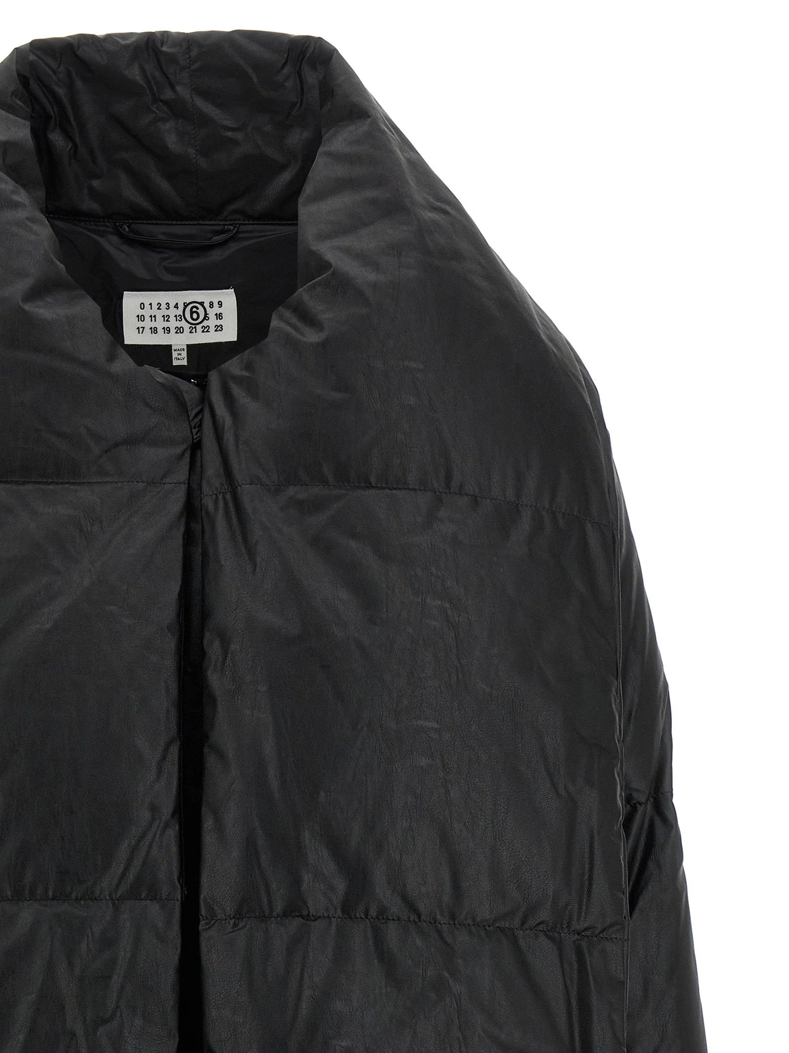 MM6 Maison Margiela Black Viscose Coat - S