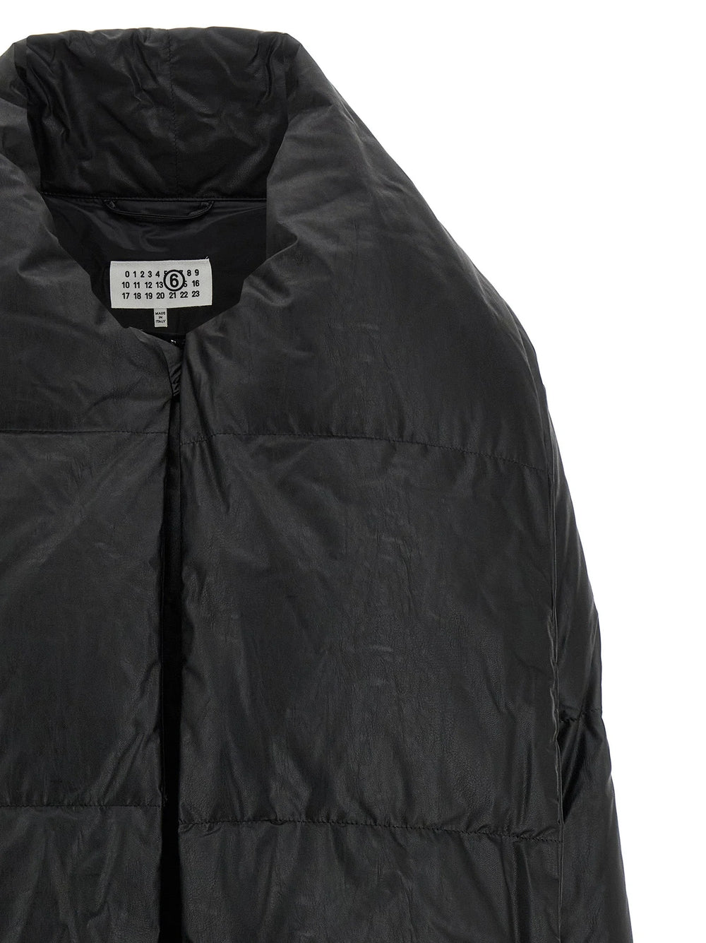 MM6 Maison Margiela Black Viscose Coat - S