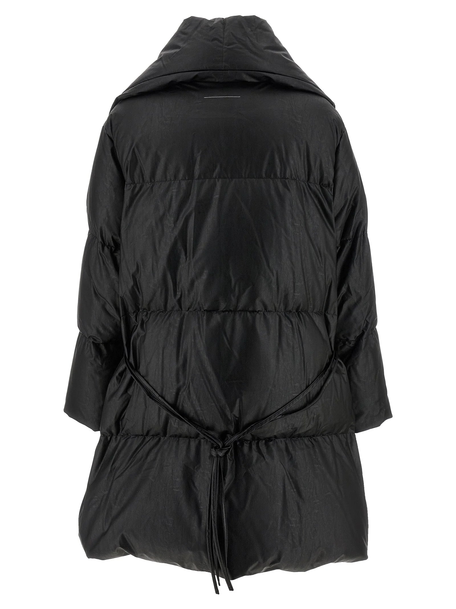 MM6 Maison Margiela Black Viscose Coat - S