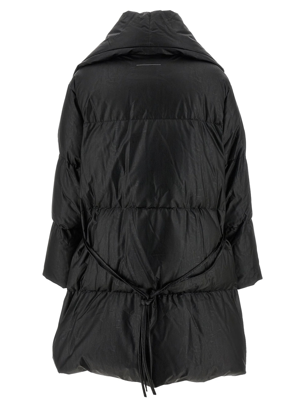 MM6 Maison Margiela Black Viscose Coat - S