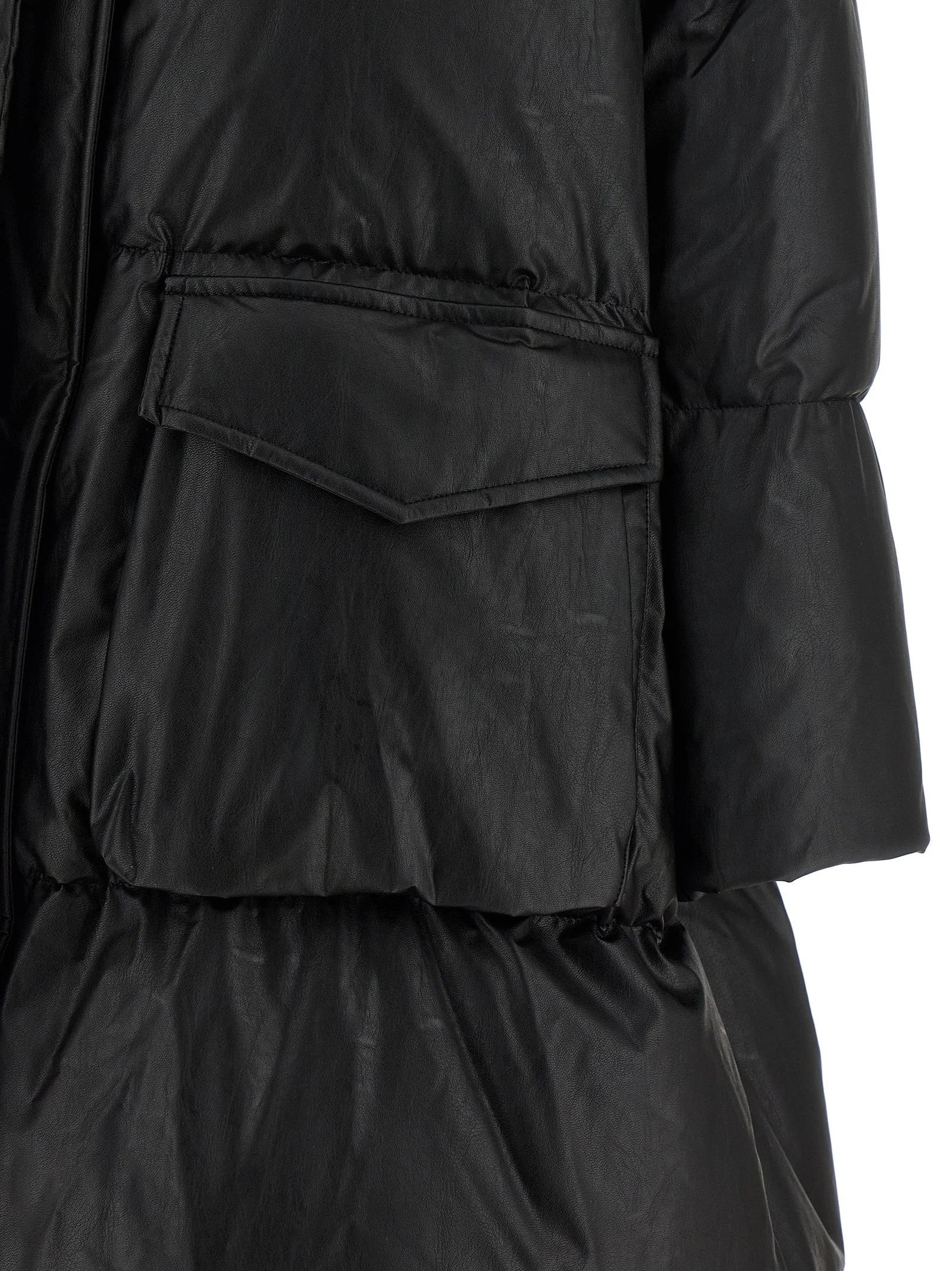 MM6 Maison Margiela Black Viscose Coat - S