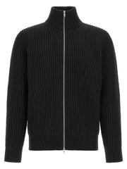 MM6 Maison Margiela Black Wool Full-Length Jacket