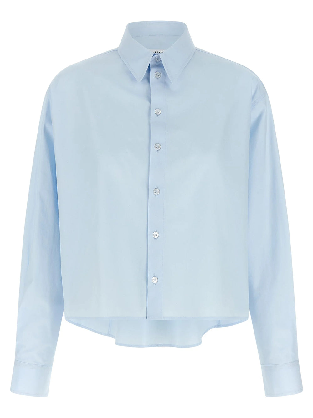 MM6 Maison Margiela Blue Cotton Blouse - IT42