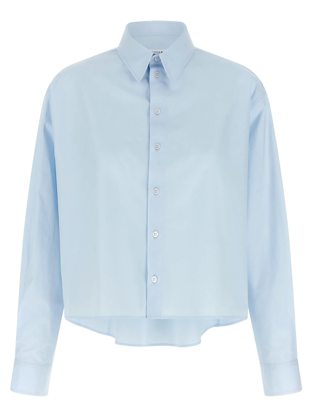 MM6 Maison Margiela Blue Cotton Blouse - IT42