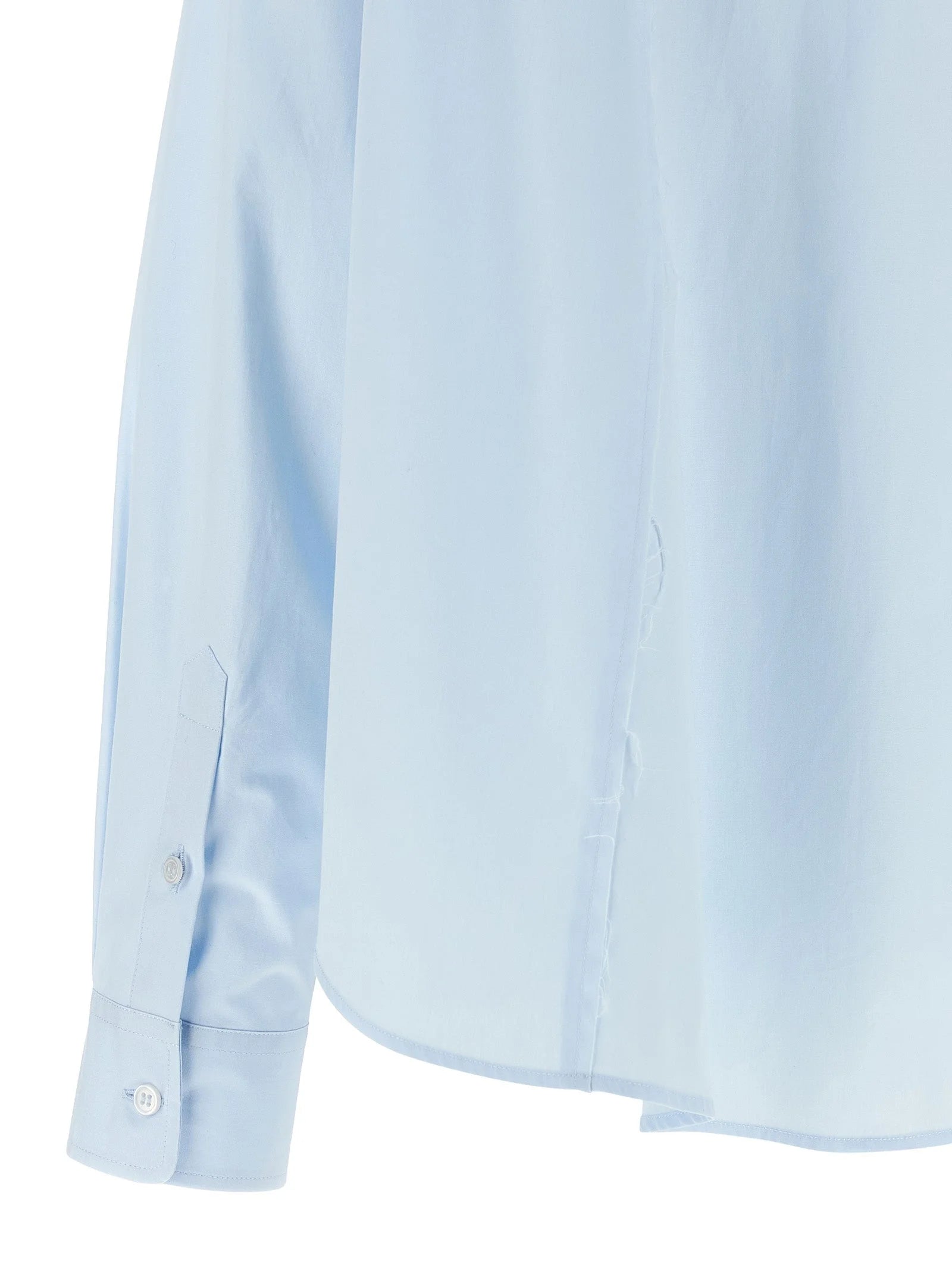 MM6 Maison Margiela Blue Cotton Blouse - IT42