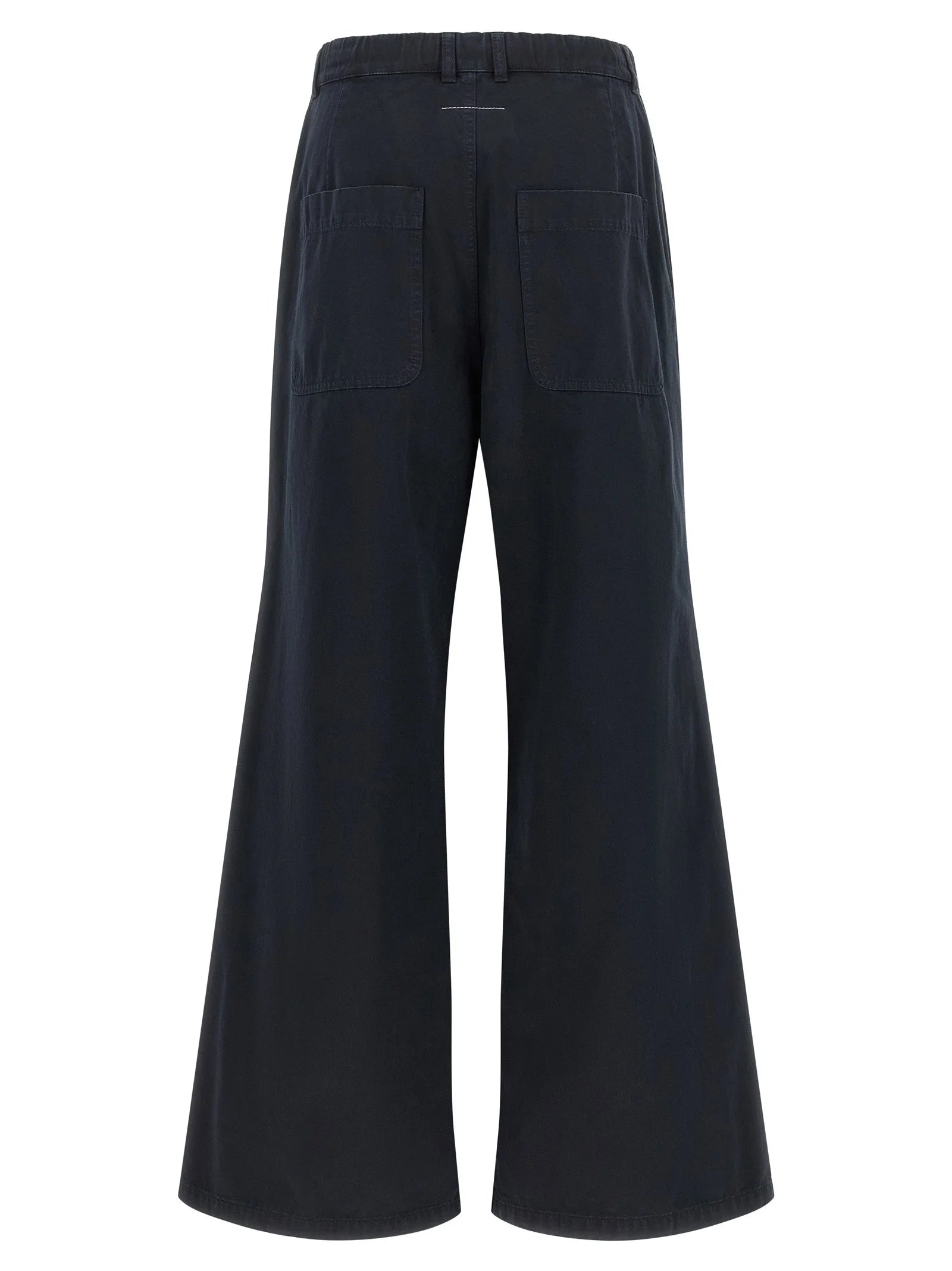 MM6 Maison Margiela Blue Cotton Casual Pants