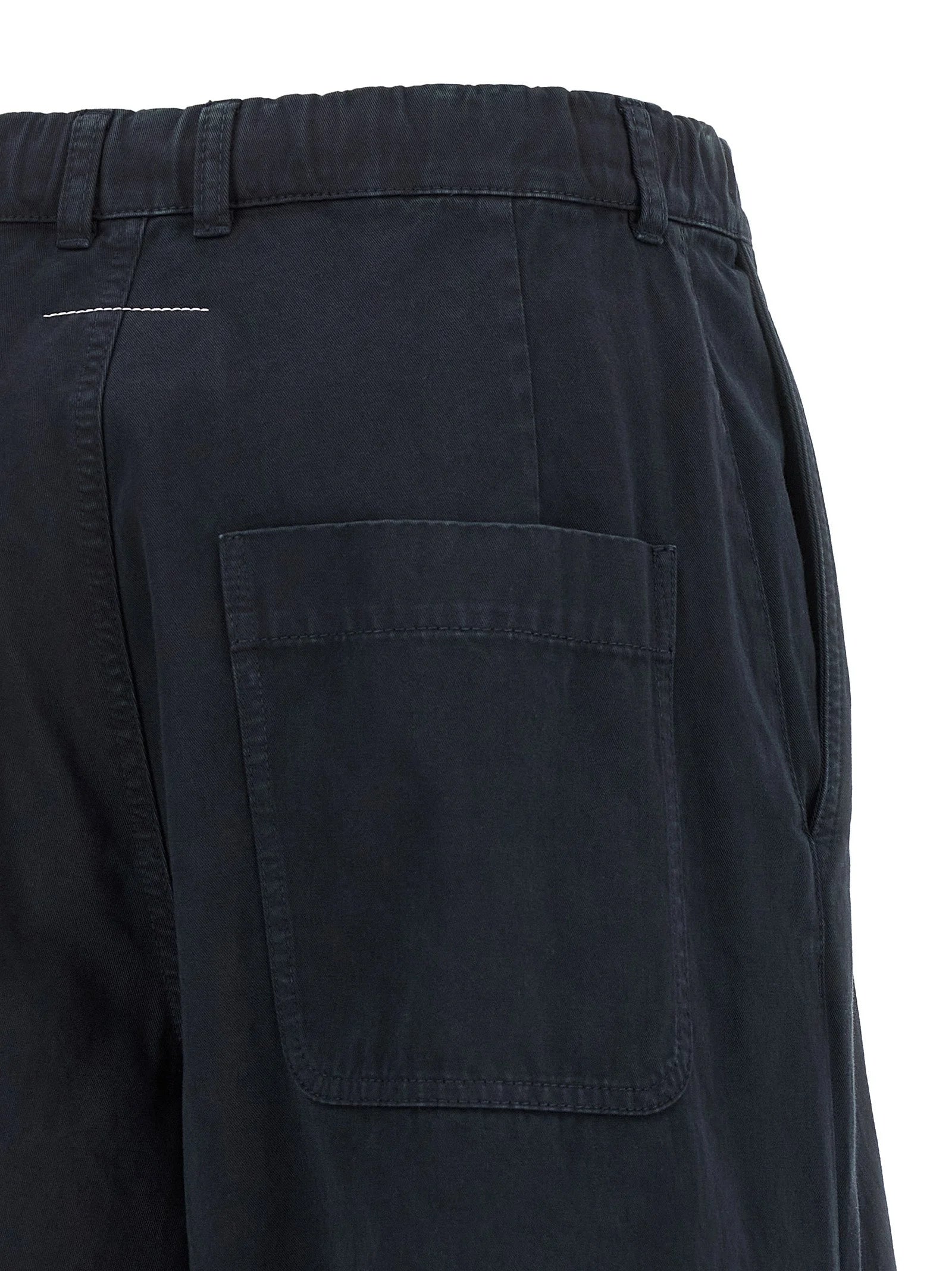 MM6 Maison Margiela Blue Cotton Casual Pants