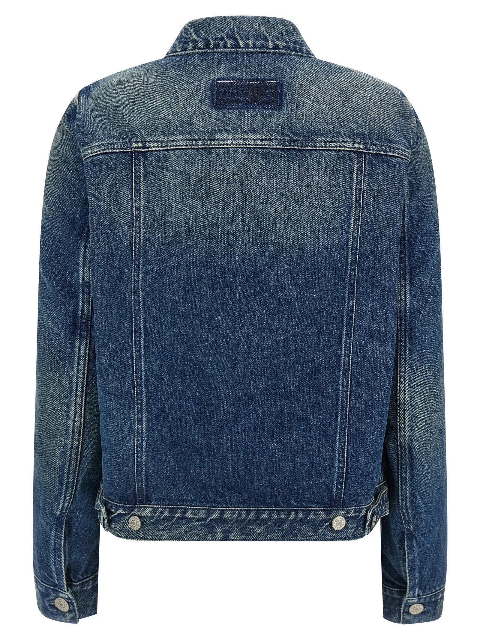 MM6 Maison Margiela Blue Cotton Denim Jacket