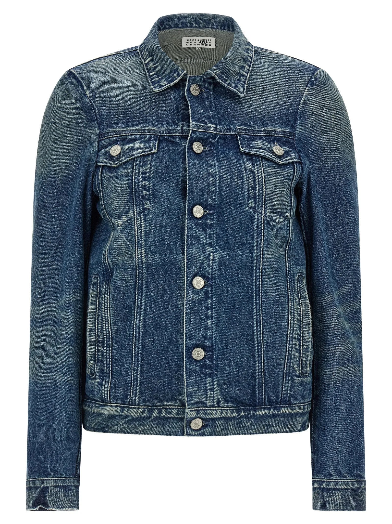 MM6 Maison Margiela Blue Cotton Denim Jacket