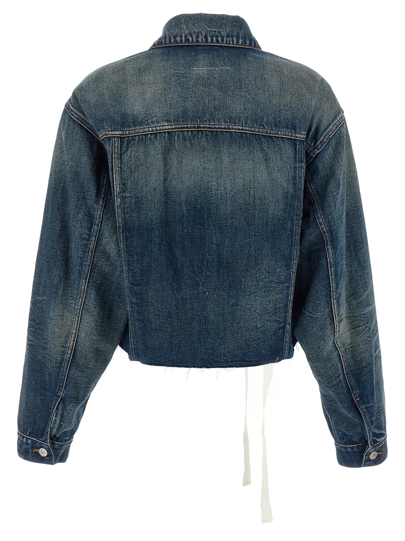 MM6 Maison Margiela Blue Cotton Denim Jacket