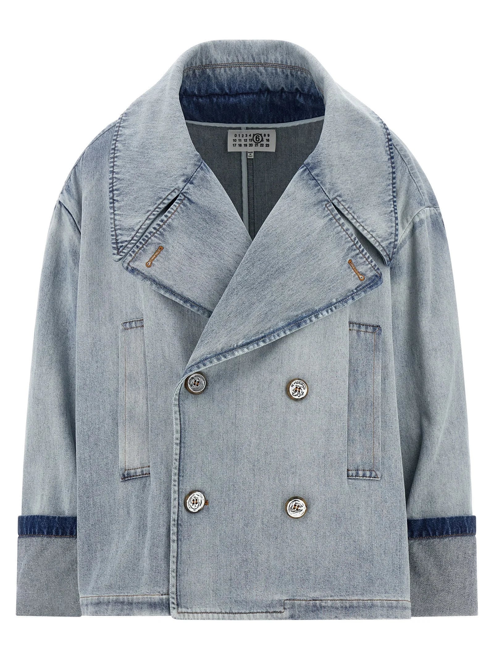 MM6 Maison Margiela Blue Cotton Denim Jacket - S