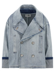 MM6 Maison Margiela Blue Cotton Denim Jacket - S