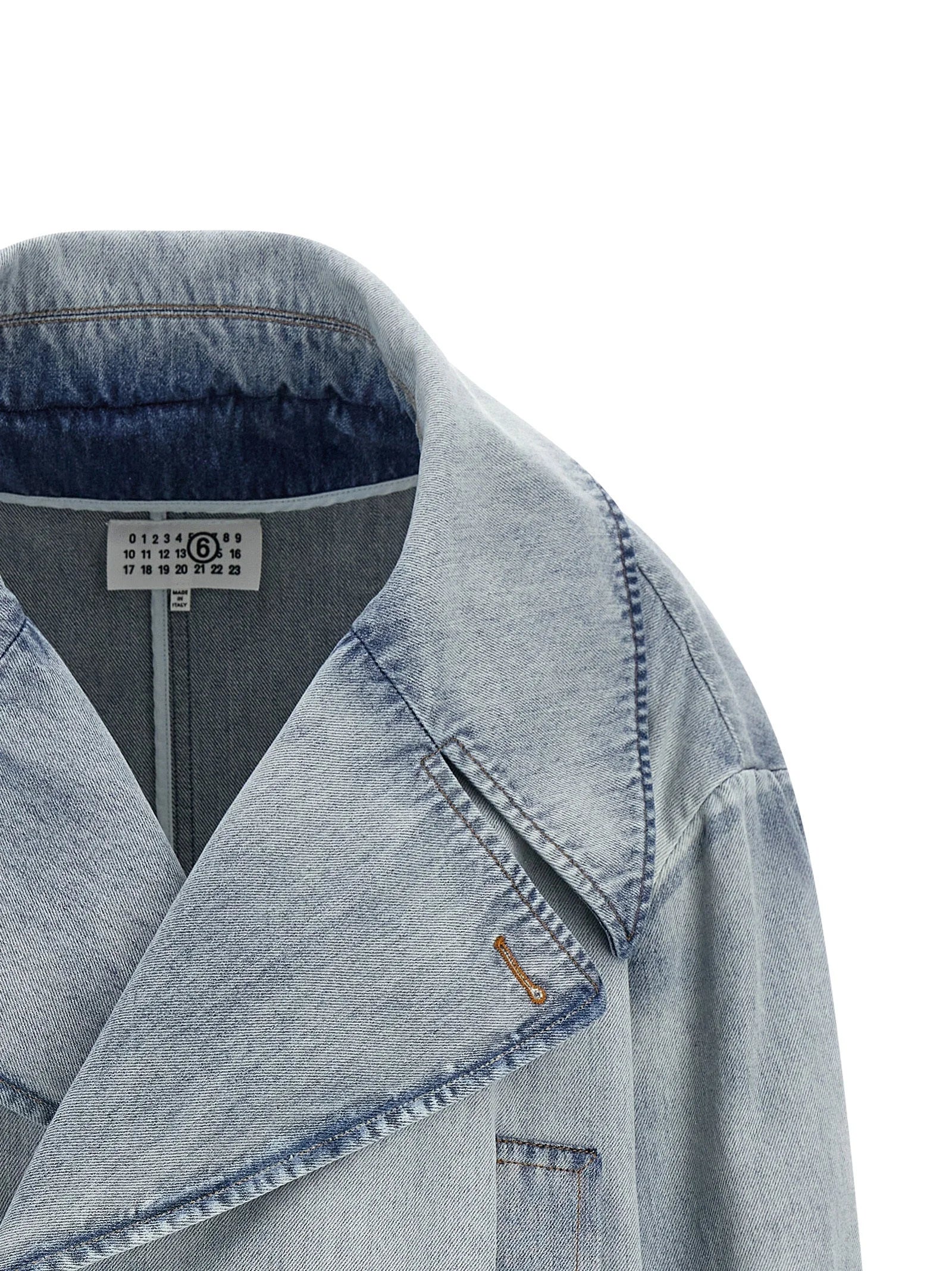 MM6 Maison Margiela Blue Cotton Denim Jacket - S