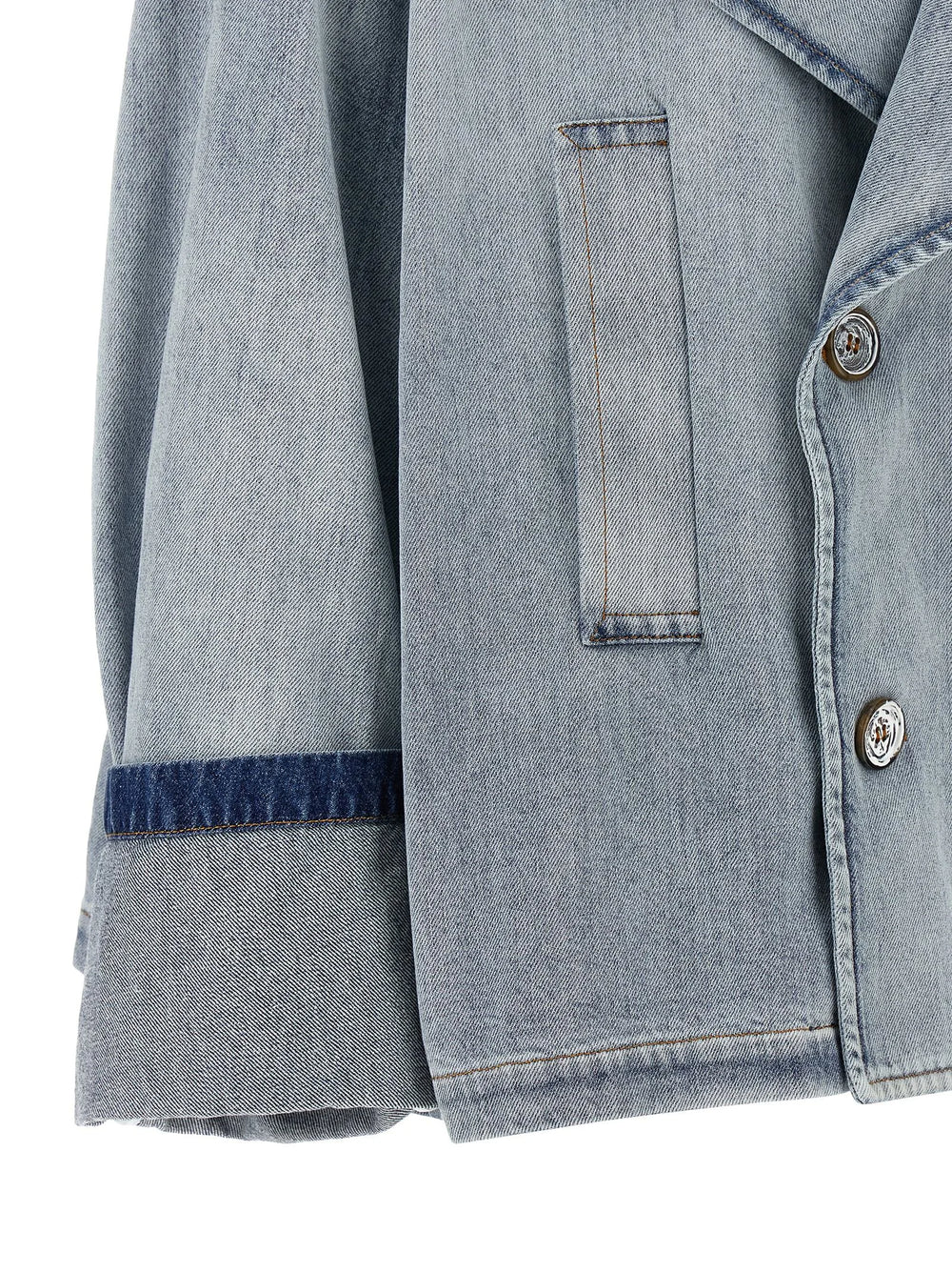 MM6 Maison Margiela Blue Cotton Denim Jacket - S