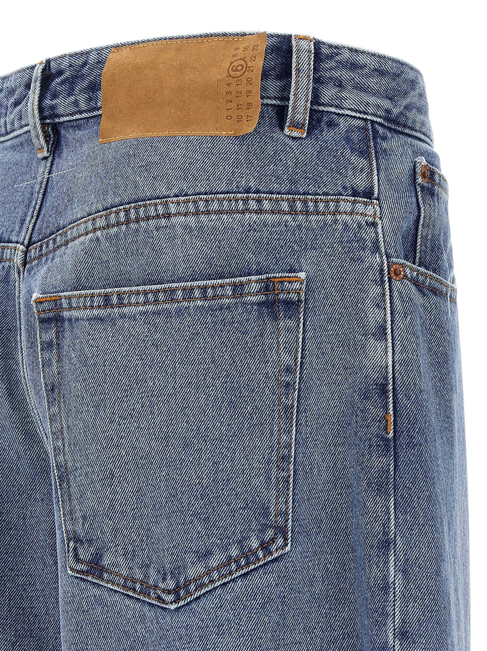 MM6 Maison Margiela Blue Cotton Jeans Denim - W30
