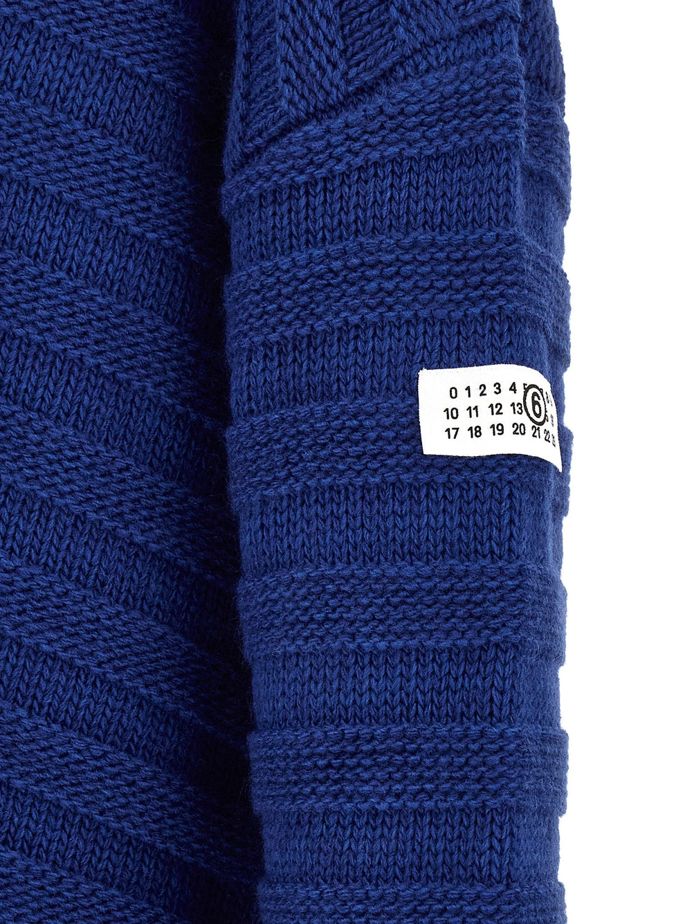 MM6 Maison Margiela Blue Virgin Wool Cardigan - M
