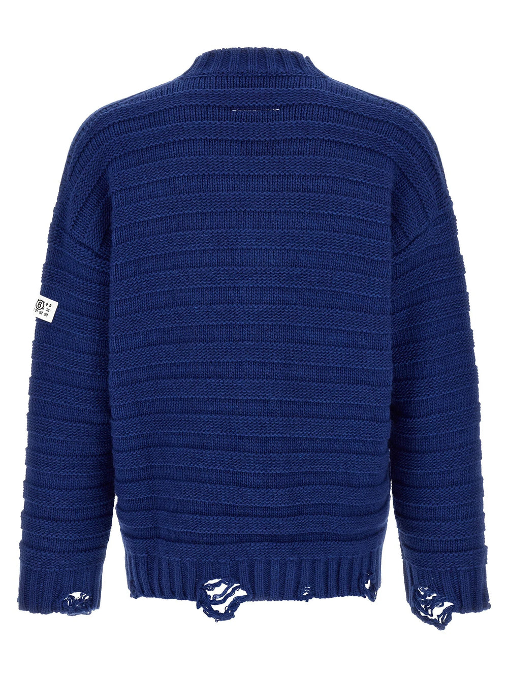 MM6 Maison Margiela Blue Virgin Wool Cardigan - M