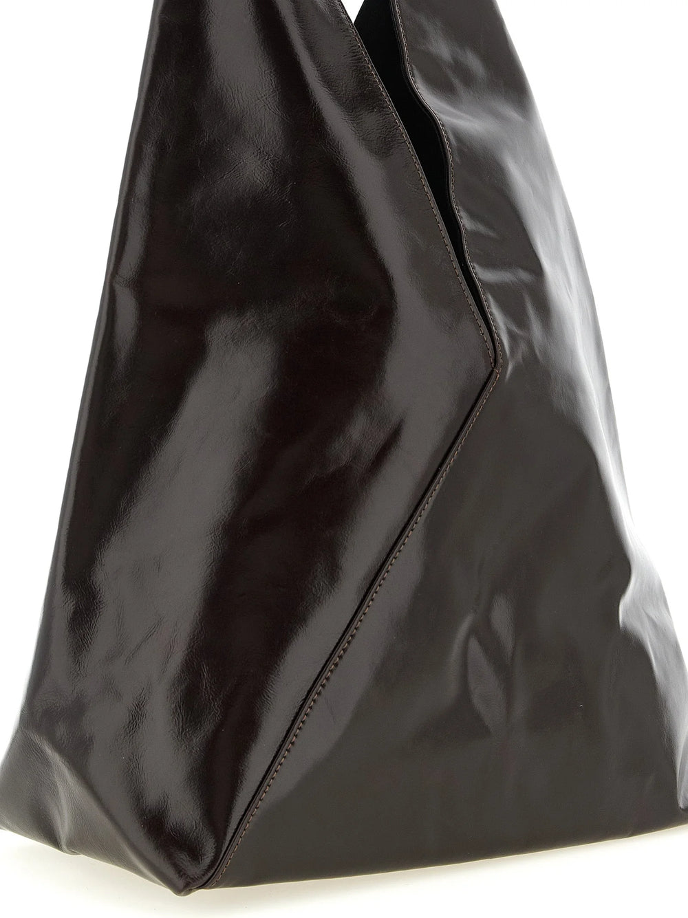 MM6 Maison Margiela Brown Cowhide Handbag