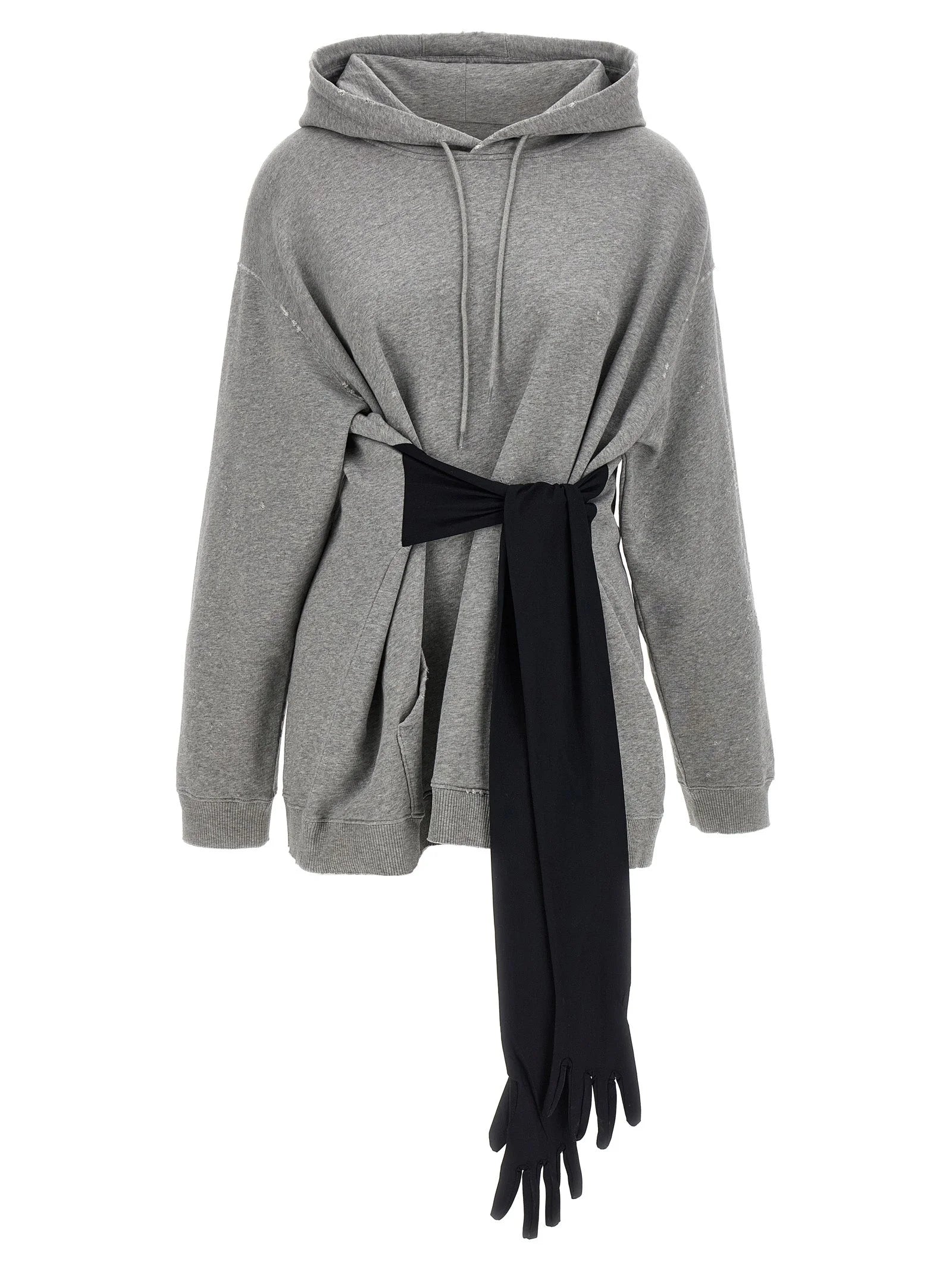 MM6 Maison Margiela Gray Cotton Short Dress - S