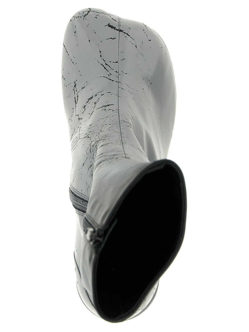 MM6 Maison Margiela Gray Lambskin Ankle Boots - EU36.5/US6.5