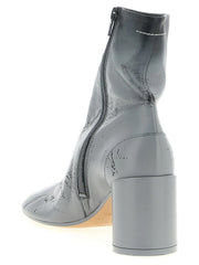 MM6 Maison Margiela Gray Lambskin Ankle Boots - EU36.5/US6.5