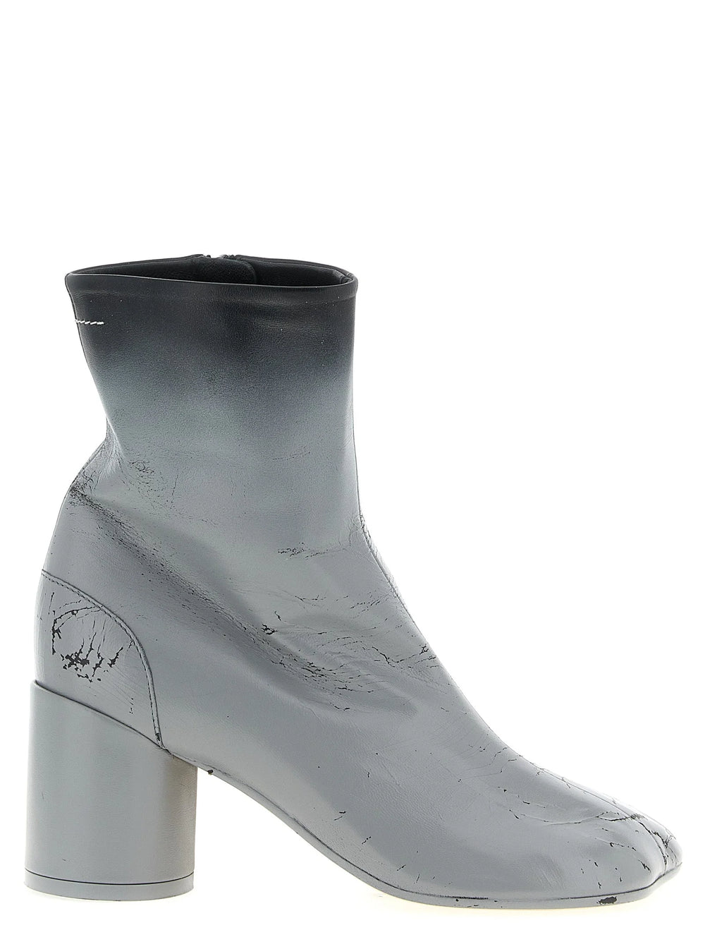 MM6 Maison Margiela Gray Lambskin Ankle Boots - EU36.5/US6.5