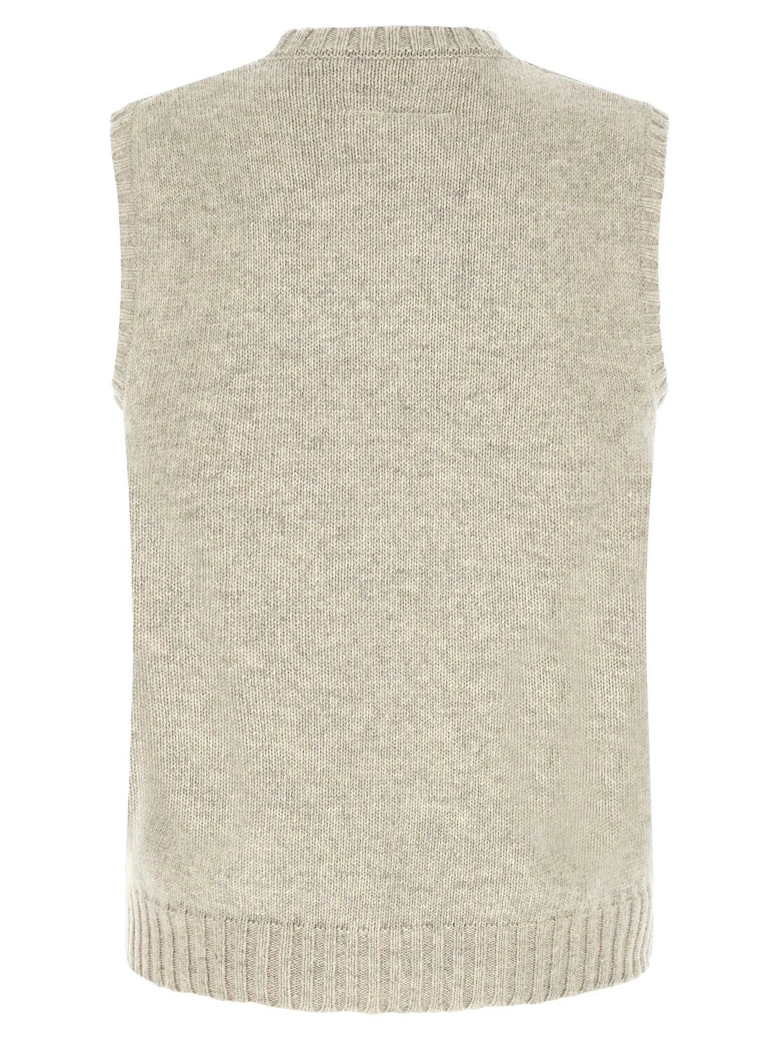 MM6 Maison Margiela Gray Wool Sweatshirt
