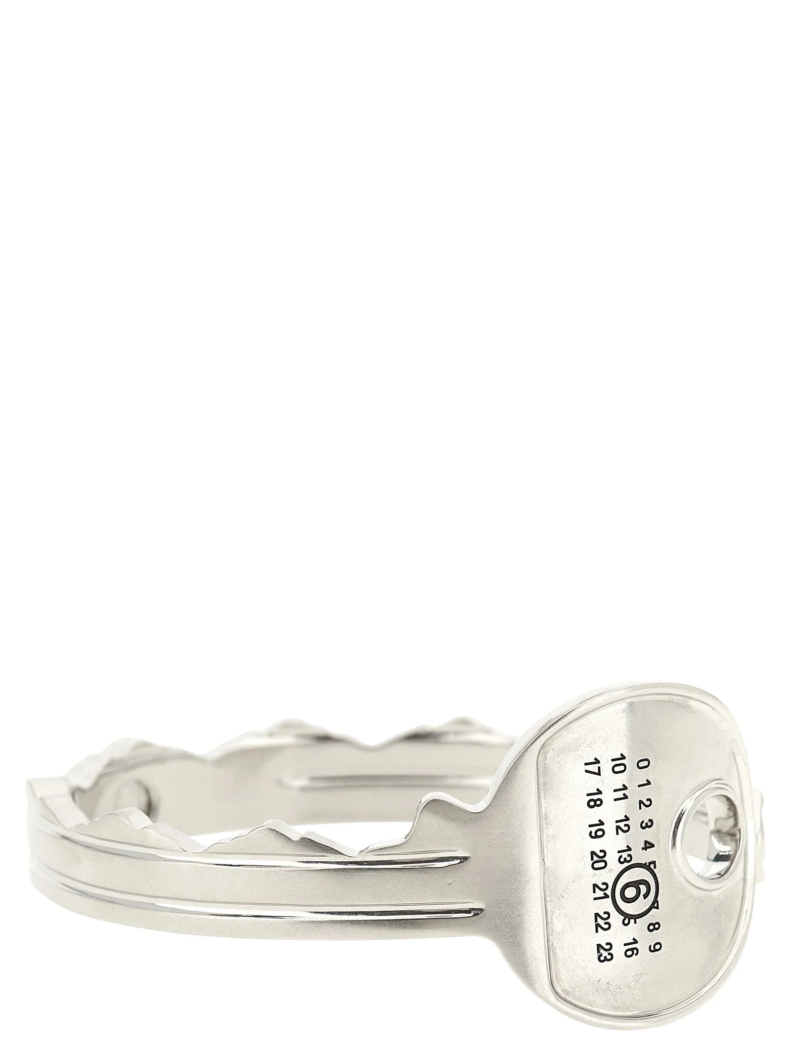 MM6 Maison Margiela Silver Brass Bracelet - 4