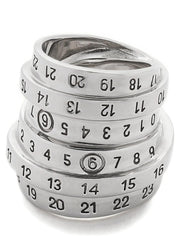 MM6 Maison Margiela Silver Brass Ring - M