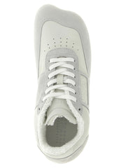 MM6 Maison Margiela hvite sneakers i kalveskinn